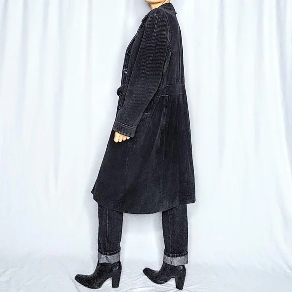 🛑 SOLD 🛑 Wide wale corduroy long vintage jacket - Picture 3 of 8